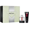 Prada rinkinys: Luna Rossa Carbon tualetinis vanduo vyrams, 50 ml + Luna Rossa Carbon atgaivintas dušo želė kūnui, 75 ml