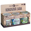 Purity Vision kokosų rinkinys (neapdorotas kokosų aliejus, pirmo spaudimo kokosų aliejus, bekvapis kokosų aliejus)