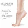 Rio-Beauty Go Smooth electric foot file with vacuum suction kojų nagų priežiūros priemonė Unisex