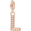 Rosato Bronze pendant letter "L" Storie RZ090