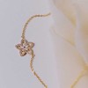 Rosato Gold-plated pakabukas Flower with cubic zirconias RZGA84