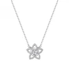 Rosato Sidabrinis pakabukas Flower with cubic zirconias RZGA83