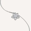 Rosato Sidabrinis pakabukas Flower with cubic zirconias RZGA83