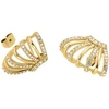 Rosefield Akinantys auksu padengti auskarai su Swarovski kristalais JECCG-J1029