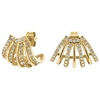 Rosefield Akinantys auksu padengti auskarai su Swarovski kristalais JECCG-J1029