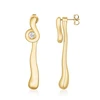 Rosefield Gold-plated 2in1 Wave earrings JELWG-J1301