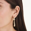Rosefield Gold-plated 2in1 Wave earrings JELWG-J1301