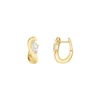 Rosefield Gold-plated earrings with crystals Wave JEMWG-J1299
