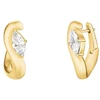 Rosefield Gold-plated earrings with crystals Wave JEMWG-J1299