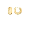 Rosefield Gold-plated hoop earrings Diamond Star JEDHG-J1352