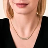 Rosefield Gold-plated pakabukas with crystals Striped Slate JNSSG-J1286