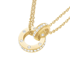 Rosefield Auksu padengtas vėrinys su Swarovski kristalais „Love Connection“ JNLCG-J1315