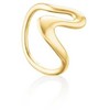 Rosefield Gold-plated ring with an organic shape for women JRWR