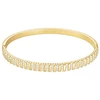 Rosefield Gold-plated solid bracelet with crystals Striped JBSBG-J1287