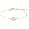 Rosefield Gold-plated steel bracelet with pearl JBPCG-J1295