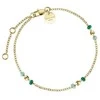 Rosefield Jemný pozlacený náramek Emerald JBEDG-J720