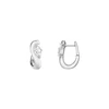 Rosefield Steel earrings with crystals Wave JEMWS-J1323