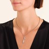 Rosefield Steel Flexible Necklace with Pavé Crystals JNPLS-J1234