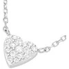 Rosefield Plieninis vėrinys „Širdis“ su cirkoniais „Pavé“ JNPHS-J1320
