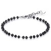 Sagapo Bracelet with juodas beads Happy SHAC49