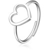 Sagapo Švelniai atidaromas žiedas Heart Click SCK90