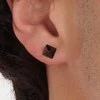 Sagapo Juodas steel single earring Snap SNP26