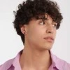 Sagapo Juodas steel single earring Snap SNP26