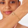 Sagapo Matching auksinis-plated bracelet with a heart Emotion SMO12