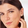 Sagapo Gold-plated earrings with four-leaf clovers CLICK SCK296