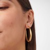 Sagapo Modern auksinis-plated hoop earrings Chunky SHK121