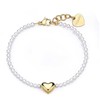 Sagapo Romantic auksinis-plated bracelet with pearls Stellar SSE42