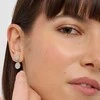 Sagapo Plieniniai auskarai su apvaliais pakabukais Elysium SUM21