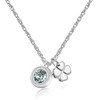 Sagapo Steel pakabukas su kristalu ir keturlapiu dobilu Lucky Light SKT02