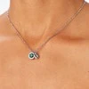Sagapo Steel pakabukas with crystal Four-leaf clover Lucky Light SKT54