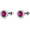 Sagapo Steel pips with fuchsia crystal Lucky Light SKT69