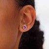 Sagapo Steel pips with fuchsia crystal Lucky Light SKT69
