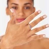 Sagapo Steel ring with cubic zirconia Dazzly SDZ156