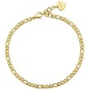 Sagapo Timeless Chunky SHK18 Gold Plated Chain Anklet