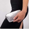 Segali Leather bag etue A4 Sidabrinis