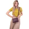 Segali Dámská kožená crossbody kabelka A6C marshala