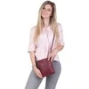 Segali Dámská kožená crossbody kabelka 7001 B bordo