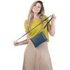 Segali Dámská kožená crossbody kabelka A6C navy mėlynas