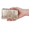 Segali Leather mini wallet-key ring 7289 golden shiny
