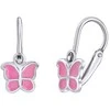 Sidabrinis children's earrings Butterfly-light pink SILVEGOB70273-sp