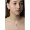 Sidabrinis earrings with mėlynas Swarovski ® Crystals SILVEGOVSW080E