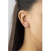 Sidabrinis Gėlių auskarai Grožis su Mėlyna Brilliance Zirconia SILVEGOB70449BDSLB