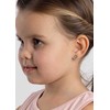 Sidabrinis Flower Earrings Beauty with Rožinė Brilliance Zirconia SILVEGOB70449BDSP