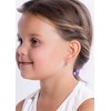 Sidabrinis gėlių auskarai su Swarovski ® cirkoniais SILVEGOB70164SW