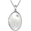 Sidabrinis pakabukas Hot Diamonds DP493 Memoirs Oval Locket