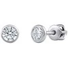 Sidabrinis stud earrings Jenis with Brilliance Zirconia 4 mm SILVEGOB70604SBDW